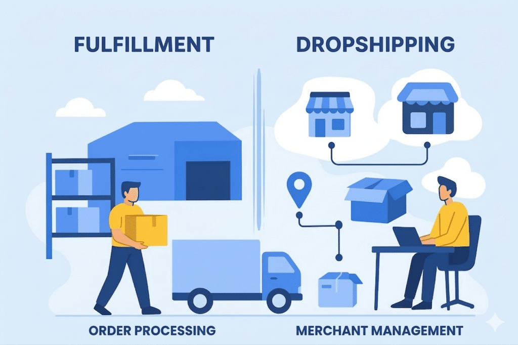 fulfillment vs dropshipping:
